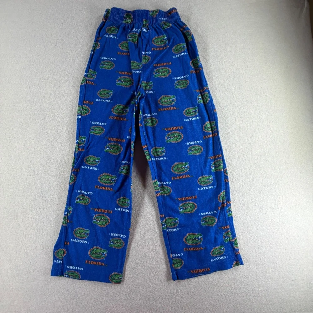 Florida Gators Gen2 Pajama Pants Kids Size 8 Blue Fleece All Over Print NCAA PJs